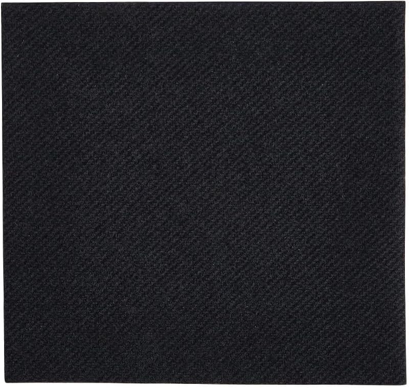 Fiesta Airlaid 24 x 24 cm 24 x 24 cm 2400 x 24 cm Black Recyclable Napkins 1/4 Fold
