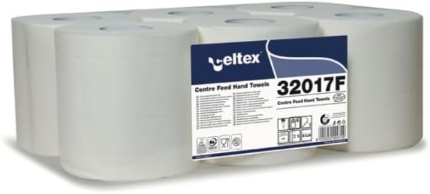 CELTEX Central Feed Hand Towel Reel 450 Sheets 108 m Width 19 cm Pack of 6 Rolls
