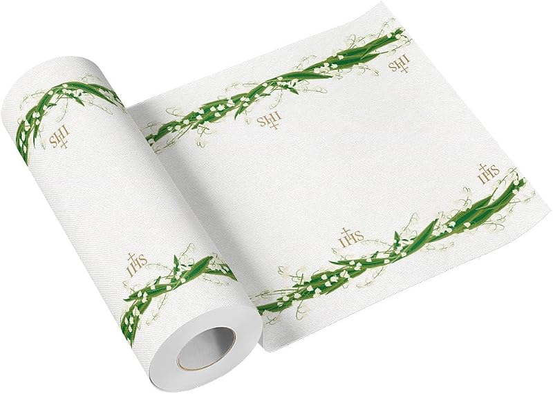 Paw – Airlaid Table Runner (40 cm x 24 m) I Table Decoration for Communion, Confirmation, Wedding, Birthday, G