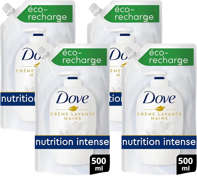 DOVE Liquid Hand Soap Original Hand Care Refill 500 ml (Pack of 4)