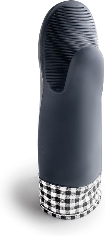 Lacor - 60056 - Vichy Oven Mitt, Oven Glove, Silicone and Cotton, Maximum Safety, Non-Slip, High Temperature R