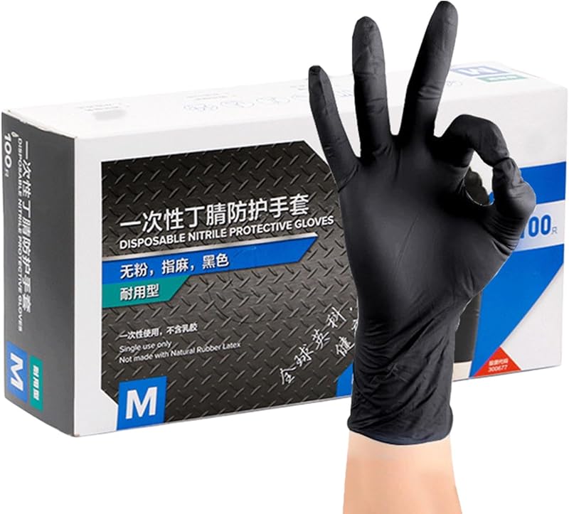 Gants Noirs En Latex, Gants De Cuisine En Nitrile, Gants En Nitrile Pour | La Maison, Gants En Nitrile Pour Le