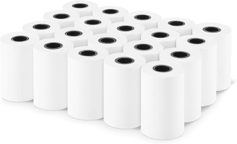 Amazon Basics Thermal Paper Receipt Rolls 57x40mm 20 Rolls