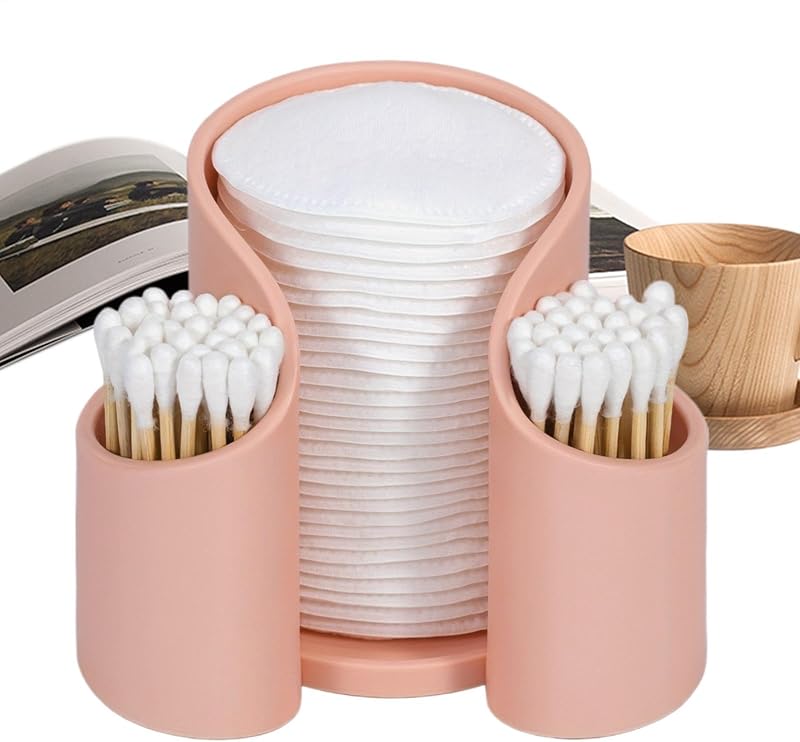 Générique Qtips Holder, Dispenser Case, Safe And Tasteless Vanity, Makeup Organizer Holds, Cotton Pads Floss F