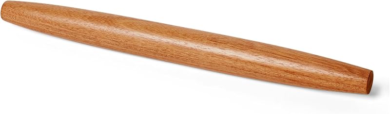 Amazon Basics Wooden Rolling Pin 17" Acacia Wood Non-Stick