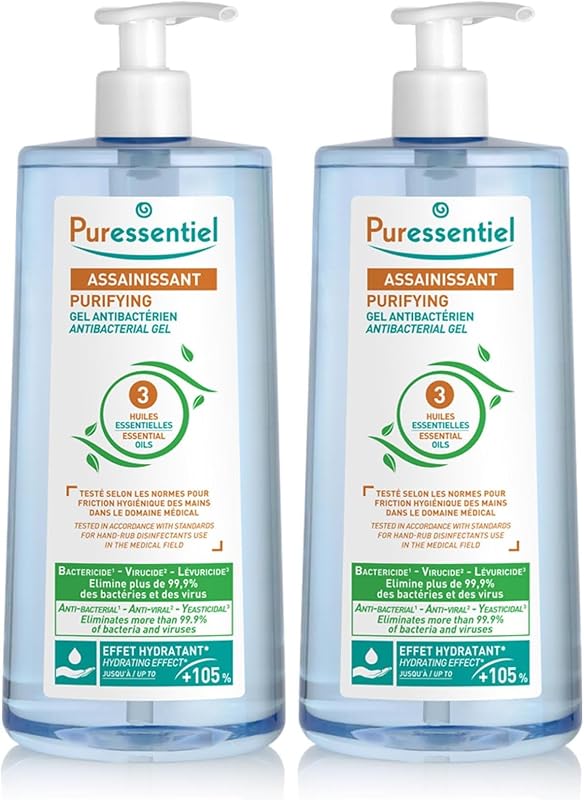 Puressentiel - Sanitizer - Antibacterial Gel with 3 Essential Oils - 100% pure and natural - Removes 99.9% of 