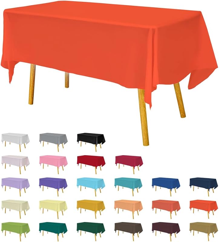 Premium Plastic Tablecloth 137 x 274 cm Rectangular Green