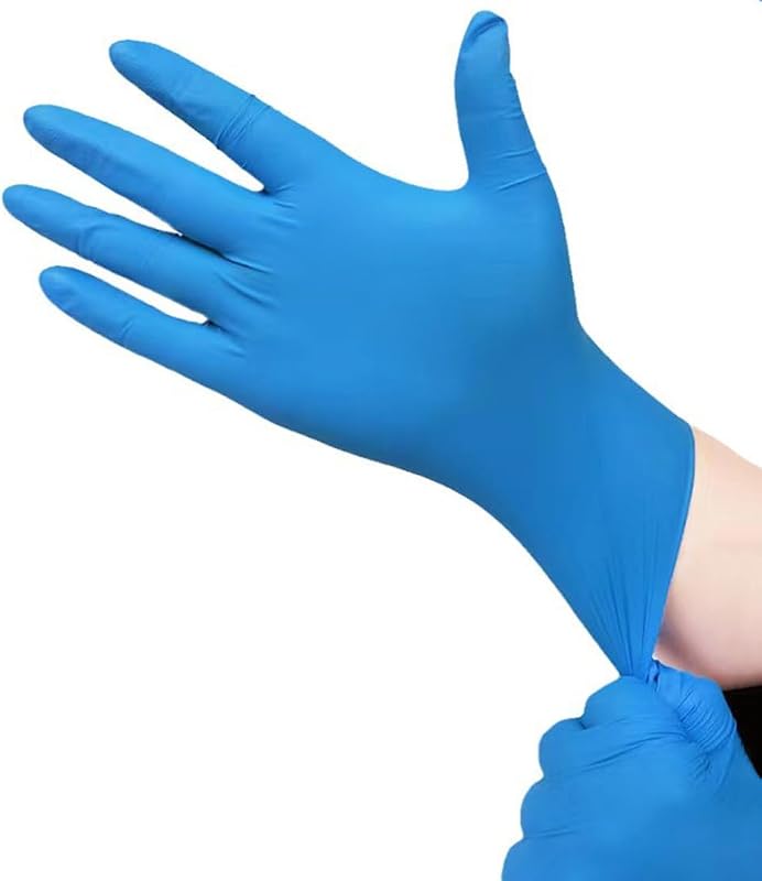 100 Pcs Disposable Gloves Ergonomic Nitrile Gloves High Elasticity Suitable for Kitchen Cleaning and Household