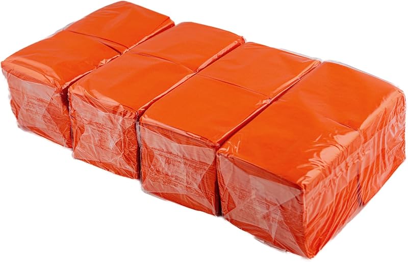 Hostelnovo - Pack of 600 disposable paper napkins - Micropoint - 10 x 10 cm (folded) and 20 x 20 cm (unfolded)