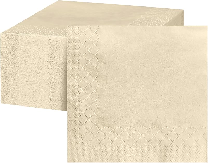 Lot de 600 serviettes de cocktail jetables en papier 100 % bambou, respectueuses de l'environnement, jetables