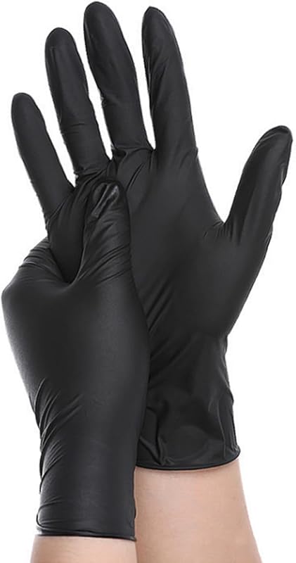 100 Pcs Disposable Gloves Ergonomic Nitrile Gloves High Elasticity Suitable for Kitchen Cleaning and Household