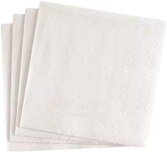 Lot de 100 serviettes de cocktail jetables en papier triple épaisseur pour mariage, bar, fête, restaurant, des