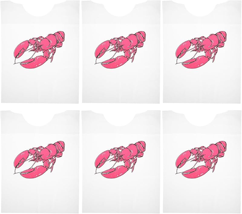 CLISPEED Lot de 100 bavoirs homard pour adultes résistants aux déchirures - Tabliers de cuisine pour fruits de