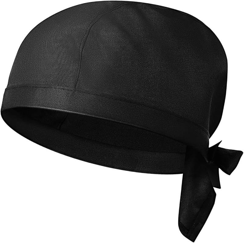 Gatuida Chef Unisex Cotton Elastic Hat Kitchen Comfortable and Durable Cap Restaurant Hygienic Hair Maintenanc