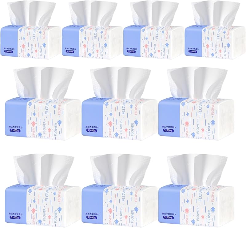 Huvqianu Mouchoirs En Papier | Serviette Confortable et Absorbante,Serviettes en Papier Doux pour Maison Salle