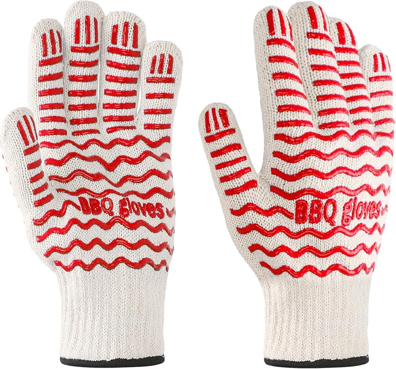 Gants de four résistants à la chaleur extrême de 500 °C, gants antidérapants avec doigts, utilisés pour les su