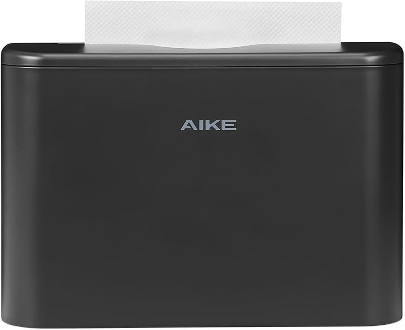 AIKE Distributeur Papier Essuie Main pour Z-Plis & Multi-pli 25 x 9,8 cm | 200+ 