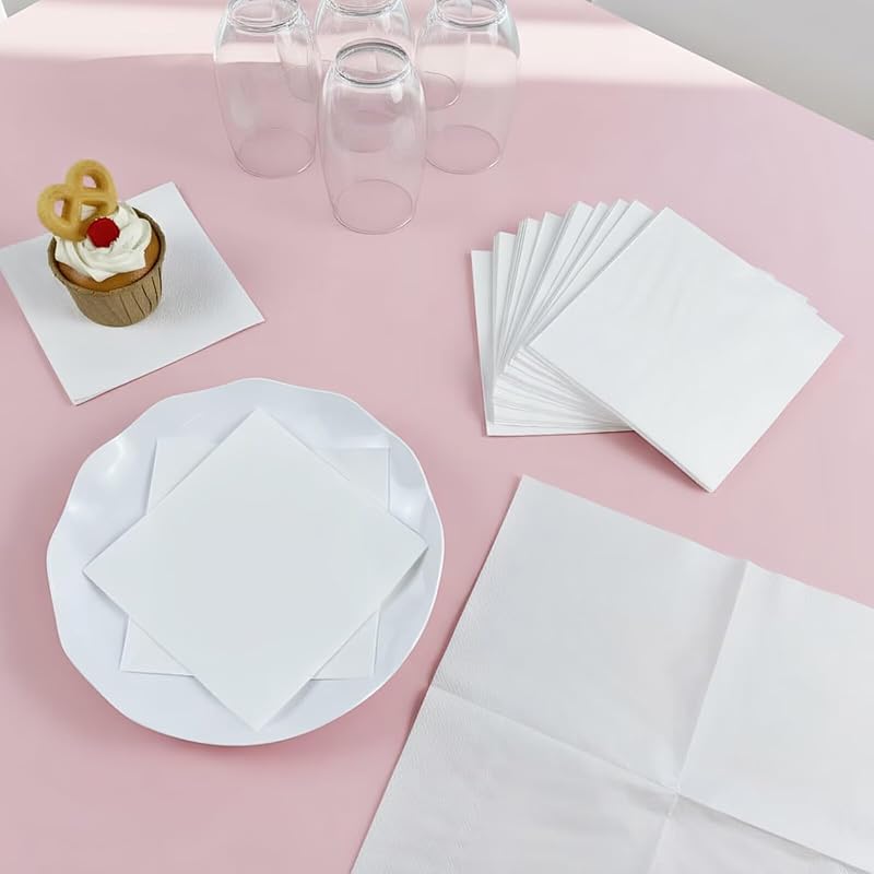 30 Pack White Disposable Napkins for Dinner, Party, Wedding, Reception, Event