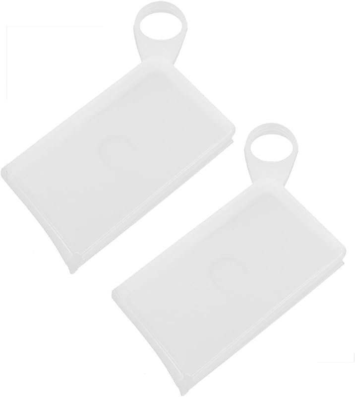 Gatuida Boîte de Rangement en Silicone Alimentaire pour Masque 2 Pièces Blanche, Portable, Étanche, Anneau Pra
