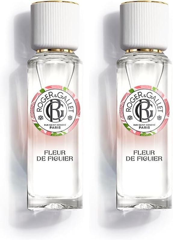 Roger & Gallet - Fig Tree Blossom Scented Water - 30 ml - Fig Musk Grapefruit - 95% Natural Ingredients (Pack
