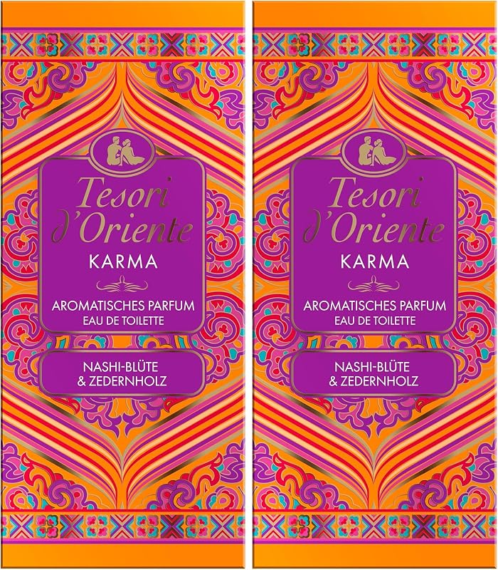 Tesori d'Oriente Eau de Toilette 'Karma' 100 ml Aromatic fragrance with Nashi flower & Cedarwood Perfume for d