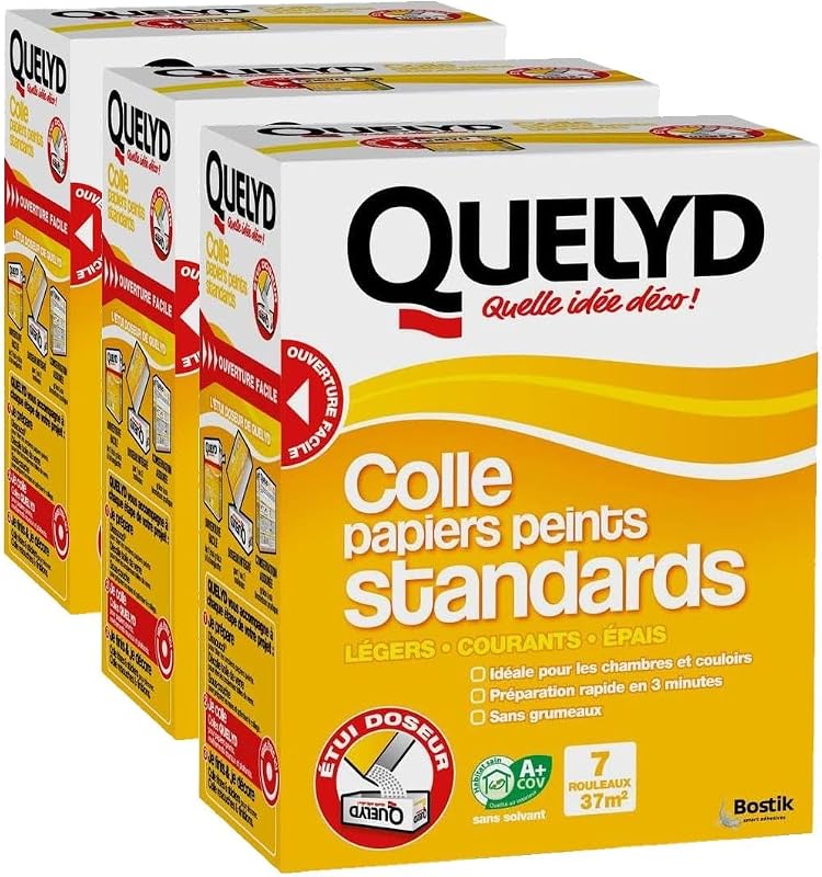 Quelyd Standard Wallpaper Glue - Ideal for Bedrooms and Hallways - Ready in 3 Minutes - Ultra Easy Dosing - Lu
