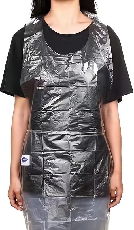 50 pieces disposable aprons, suitable for drawing party, kitchen, housework, picnic, etc.