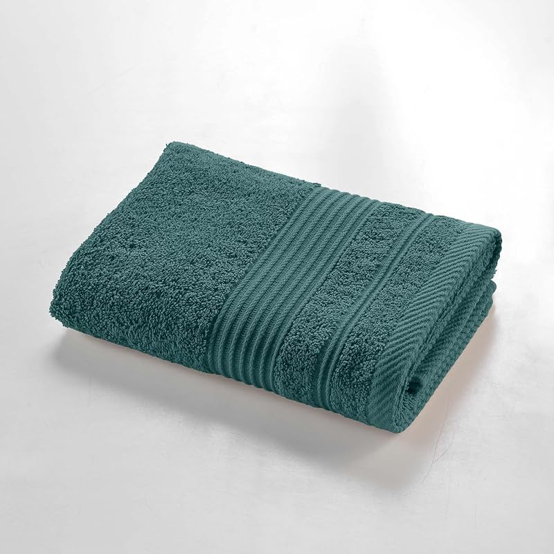 Douceur d'Intérieur, Bath Towel (50 x 90 cm) Tendresse Storm Plain Terry 100% Cotton