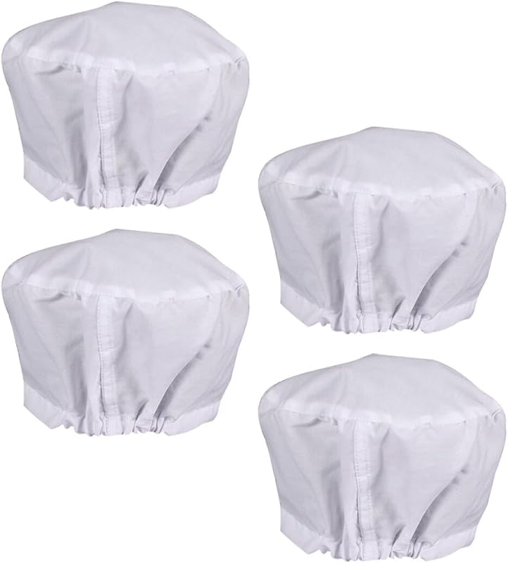 Gatuida Chapeau D'infirmière en Coton Blanc, Bonnet de Bloc Opératoire Antidérapant, Confortable et Ajustable,