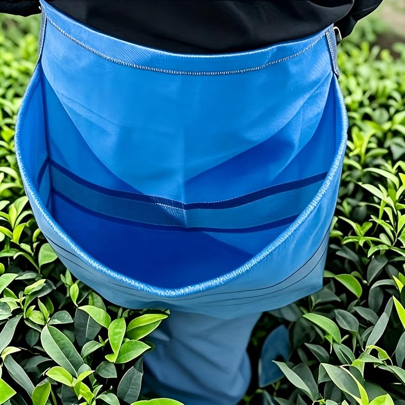 Gardening Apron for Harvesting and Weeding, Fruit Picking Apron Heavy Duty Waterproof Polyethylene with Quick 