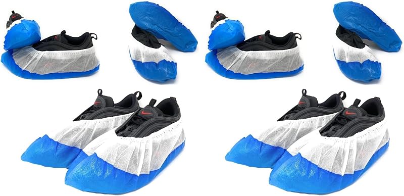 High Strength Non Slip Waterproof Disposable Shoe Covers Disposable CPE + TNT EXTRA STRONG SHOES Quantity 100-