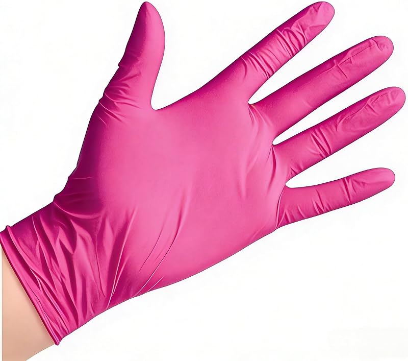 10 Pack Disposable Gloves Lightweight Nitrile Gloves for Home Cleaning Pet Care Hair Dyeing Alcohol Free Multi