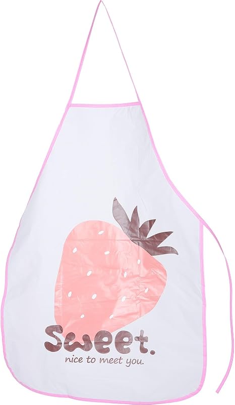 Artibetter Tablier Jetable Fraise sans Manches en Pe Imperméable Cuisine, Usage Professionnel et Domestique, L