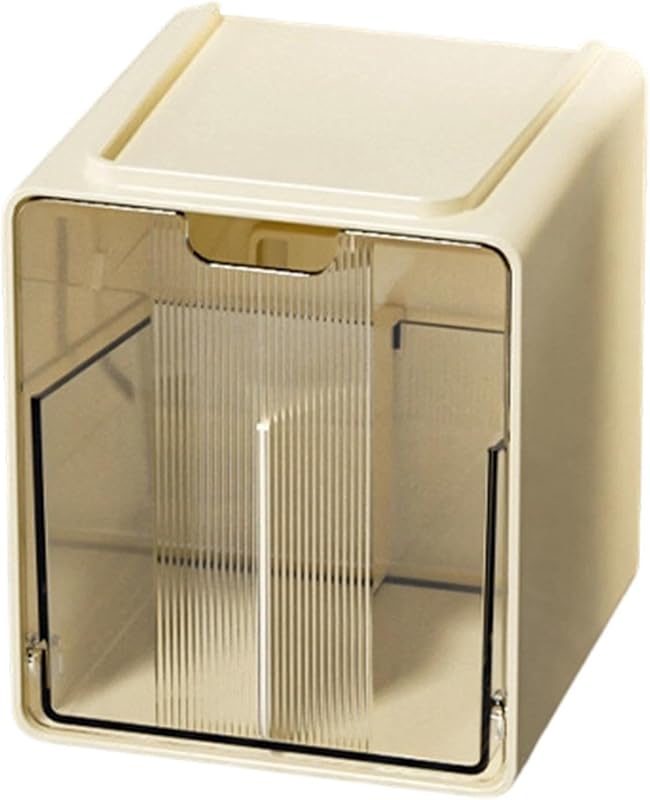 Distributeur de boules de coton Distributeur Transparent Anti-Poussière | Porte-Cotons Démaquillants pour Coif