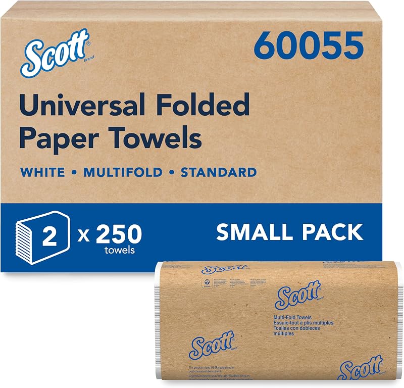 Scott 60055 Lot de serviettes en papier professionnelles universelles multipliées, poches absorbantes, 23,4 x 