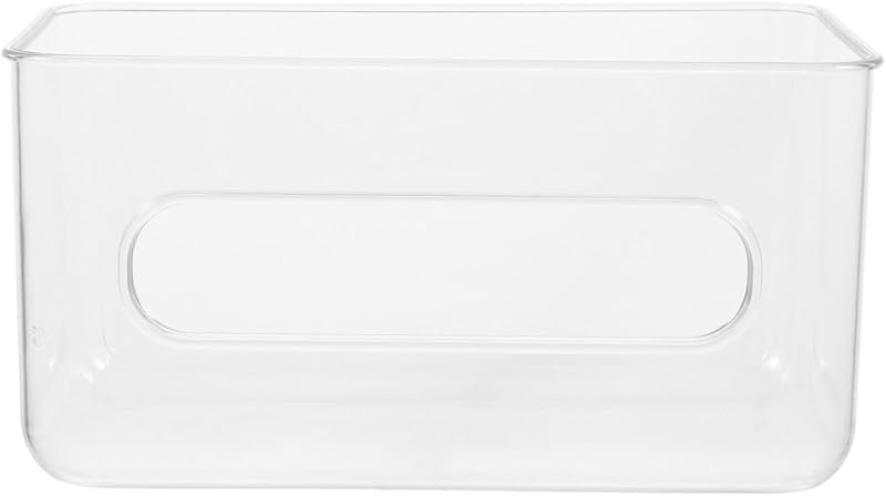 Housoutil Distributeur mural de masque en plastique avec couvercle transparent - de rangement pour en bureau e