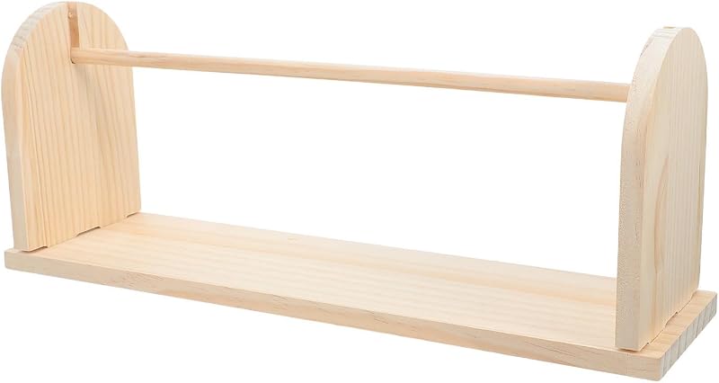 Angoily Distributeur de Rouleau de Papier en Bois pour Atelier, Support Stable e
