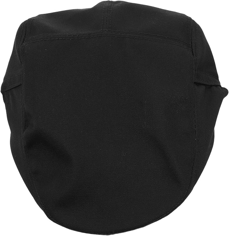 BESPORTBLE Béret de Chef Noir en Tissu Anti-Transpiration et Adaptabilité Élastique pour Chefs et Boulangers d