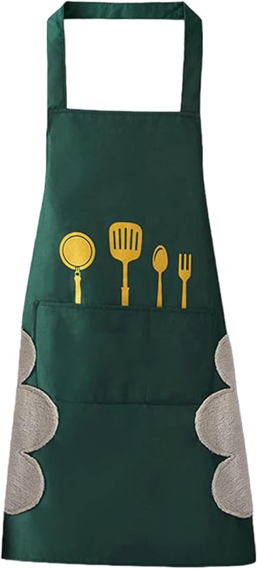 Générique Tablier de cuisine en PVC résistant taches, conception étanche, Solution rapide à nettoyer pour la m